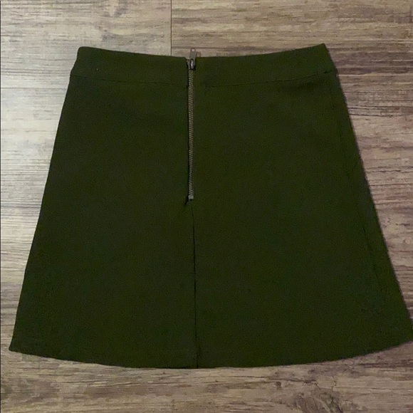 Khaki Green Mini Skirt - Picture 2 of 2